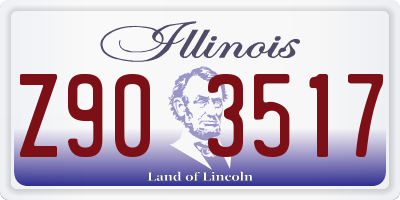IL license plate Z903517