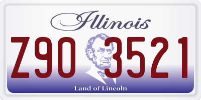 IL license plate Z903521