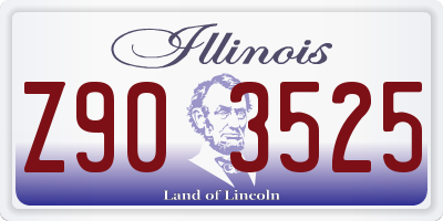 IL license plate Z903525