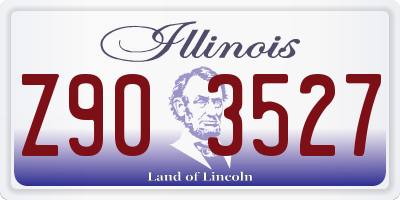 IL license plate Z903527