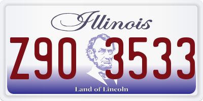 IL license plate Z903533