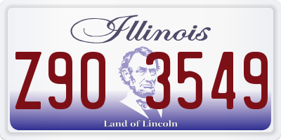 IL license plate Z903549