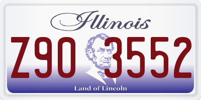 IL license plate Z903552