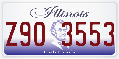 IL license plate Z903553