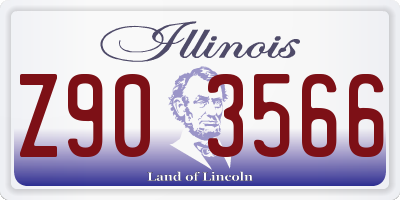IL license plate Z903566