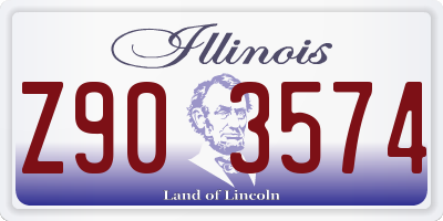IL license plate Z903574