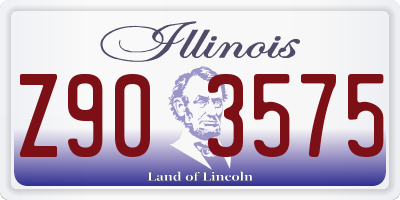 IL license plate Z903575