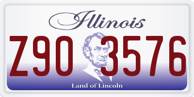 IL license plate Z903576