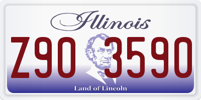 IL license plate Z903590