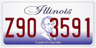 IL license plate Z903591
