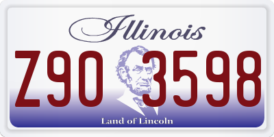 IL license plate Z903598