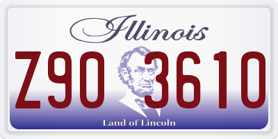 IL license plate Z903610