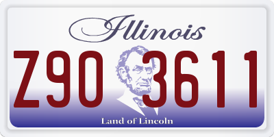 IL license plate Z903611