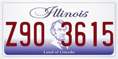 IL license plate Z903615