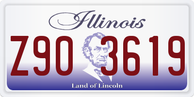 IL license plate Z903619