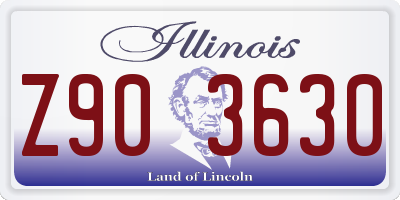 IL license plate Z903630