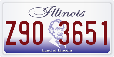 IL license plate Z903651