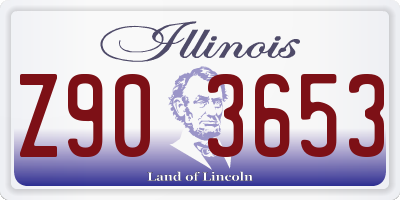 IL license plate Z903653