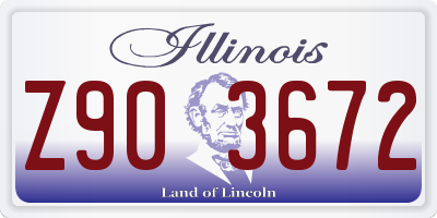 IL license plate Z903672