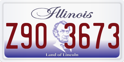 IL license plate Z903673