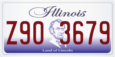 IL license plate Z903679