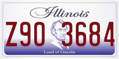 IL license plate Z903684