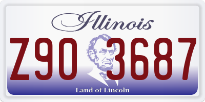 IL license plate Z903687