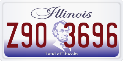 IL license plate Z903696