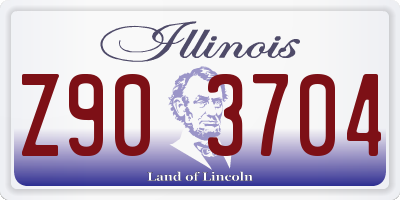IL license plate Z903704