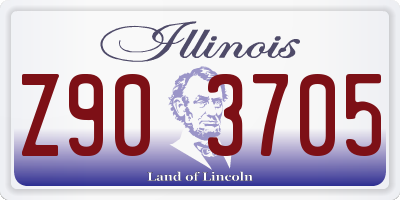 IL license plate Z903705