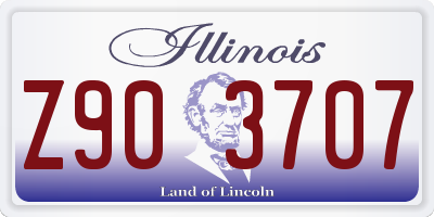 IL license plate Z903707