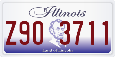 IL license plate Z903711