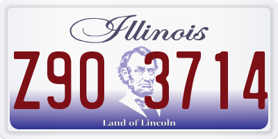IL license plate Z903714