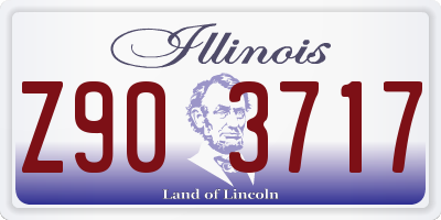 IL license plate Z903717