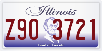 IL license plate Z903721