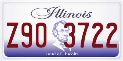 IL license plate Z903722