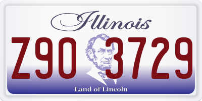IL license plate Z903729