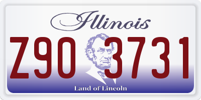IL license plate Z903731