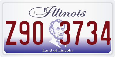 IL license plate Z903734