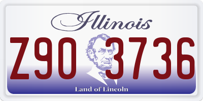 IL license plate Z903736