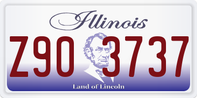 IL license plate Z903737
