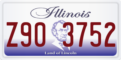 IL license plate Z903752