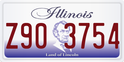 IL license plate Z903754