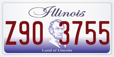 IL license plate Z903755