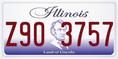 IL license plate Z903757