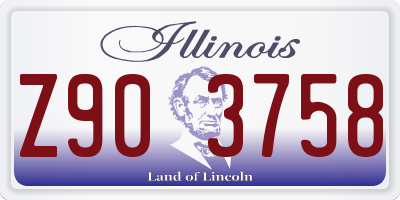 IL license plate Z903758