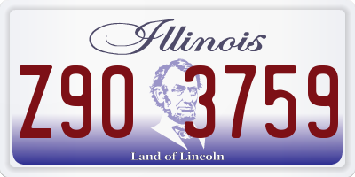 IL license plate Z903759