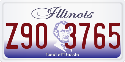 IL license plate Z903765