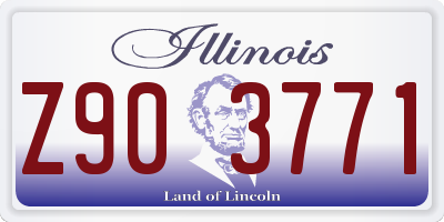 IL license plate Z903771