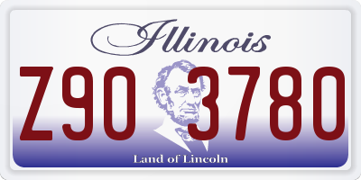 IL license plate Z903780